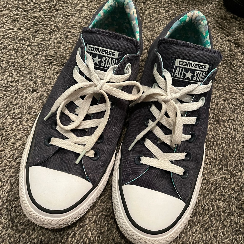 navy madison ox converse